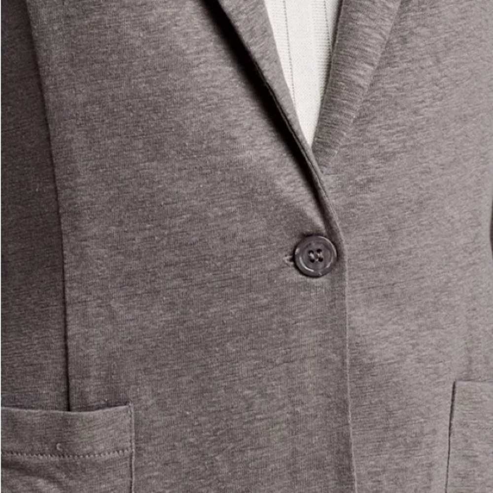 Majestic Filatures Women's Fitted Linen Blazer in Orage Size 2 - Picture 4 of 8